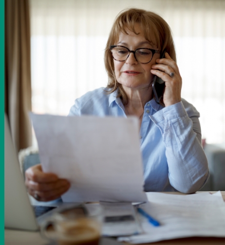 couple working on finances