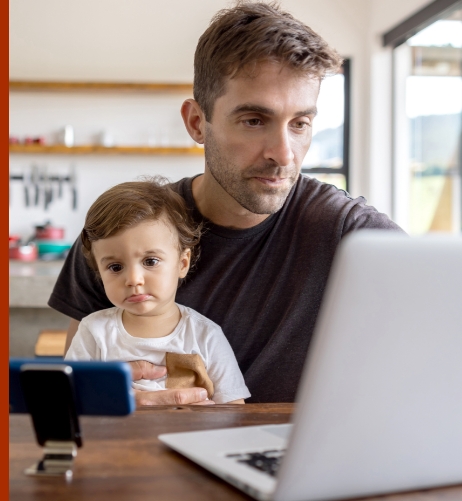 couple working on finances