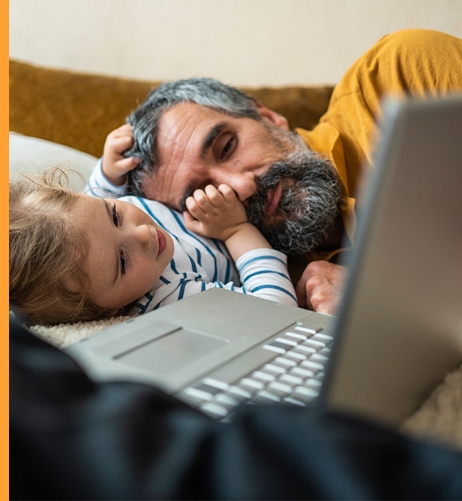 couple working on finances