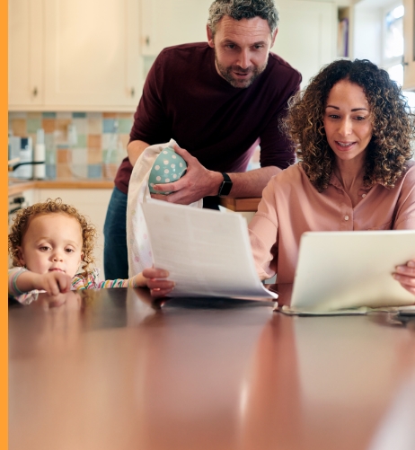 couple checking paperwork